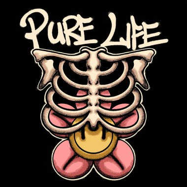 Gülümseyen Şehir Giyimi Sanatı ile İskelet