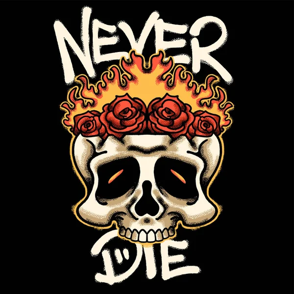 Sokak kıyafetleri için Kurukafa Ateşi ve Güller