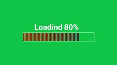 yeşil yükleme çubuğu güçlü ileri dolgu ve katmanlı keneler güçlü transferi öneriyor