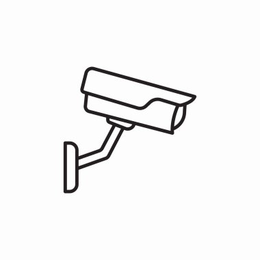 CCTV kamera simgesi işareti vektörü
