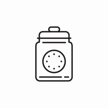 çerez kavanozu işaret vektörü