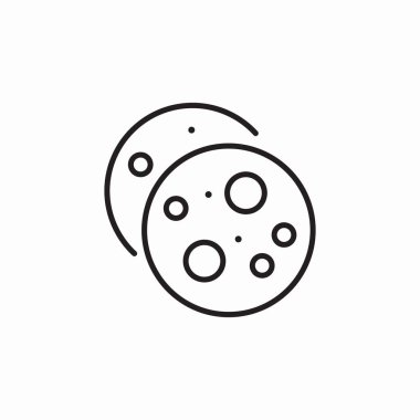 Kurabiyeler ikon işaret vektörünü tatlandırır