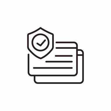 veri koruma simgesi işaret vektörü