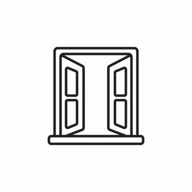 Pencereleri simge işareti vektörünü aç