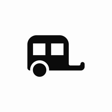 karavan kamyon simgesi vektörü