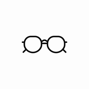 gözlük optik simge işareti vektörü