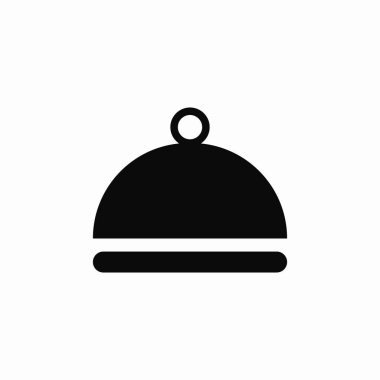 yemek tepsisi simgesi işareti vektörü