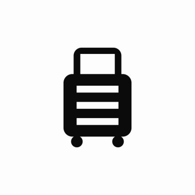 Bagaj ikonu işaret vektörü