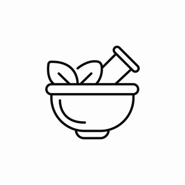 Havan topu tıbbı simgesi işaret vektörü