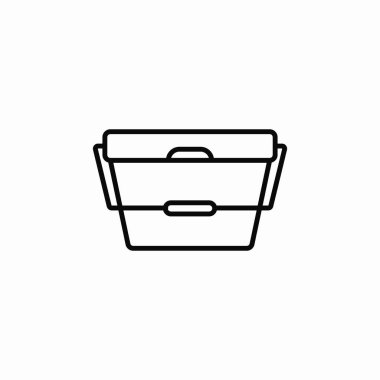 Alışveriş sepeti simgesi işareti vektörü