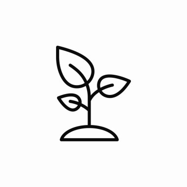 filizlenme bitkisi simge işareti vektörü