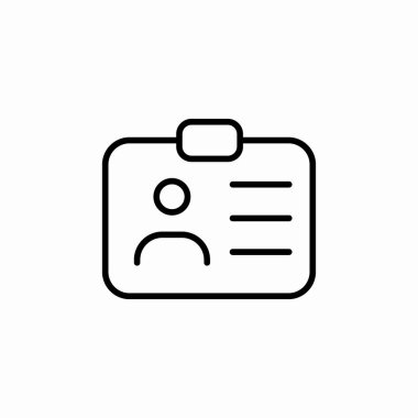 kimlik simgesi işaret vektörü