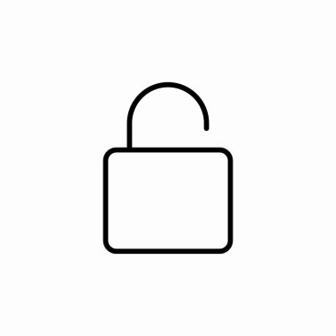 Güvenlik simgesi işaret vektörünün kilidini aç