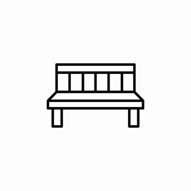 bank koltuk simgesi işaret vektörü