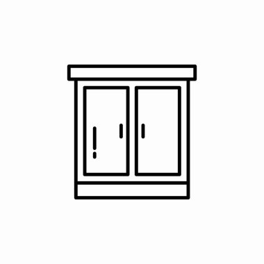 dolap kostüm simgesi işaret vektörü