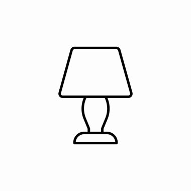 masa lambası simgesi işaret vektörü