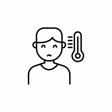 hastalık sıcaklığı simgesi taşıyıcısı