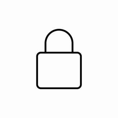 Koruma simgesi vektörünü kilitle