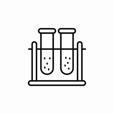 laboratuvar kimya şişesi simgesi işaret vektörü
