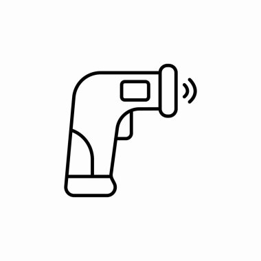 uzak termometre simge işareti vektörü