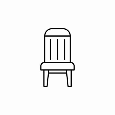 koltuk sandalyesi simge işareti vektörü