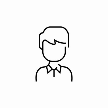 erkek gömleği kullanıcı simgesi işaret vektörü