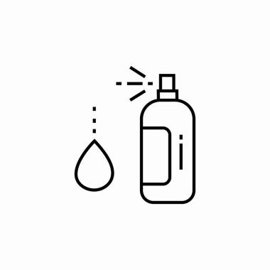 kozmetik sprey ikon işaret vektörü
