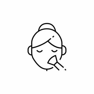 makyaj tozu işaret vektörü