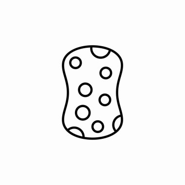 Sünger simgesi temizleme vektörü