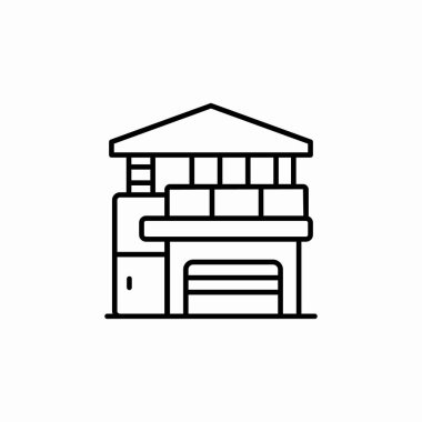 ev konağı simgesi işaret vektörü