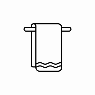 Havlu askısı simgesi işaret vektörü