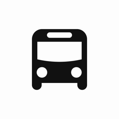 bus toplu taşıma simgesi işaret vektörü