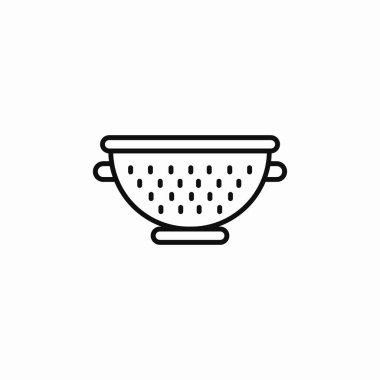 süzgeç yıkama simgesi işaret vektörü