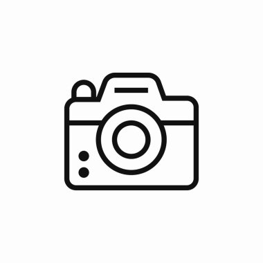 fotoğraf makinesi simgesi işareti vektörü