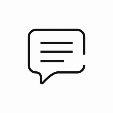 konuşma balonu mesaj simgesi işaret vektörü