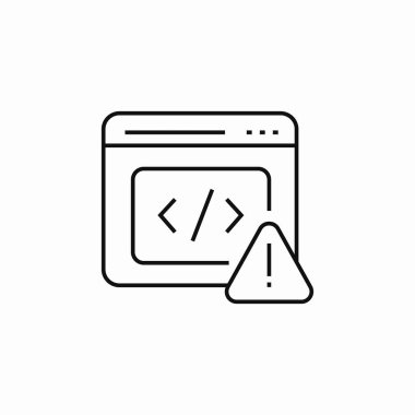 Web sitesi kod hatası ünlem işareti işareti vektörü