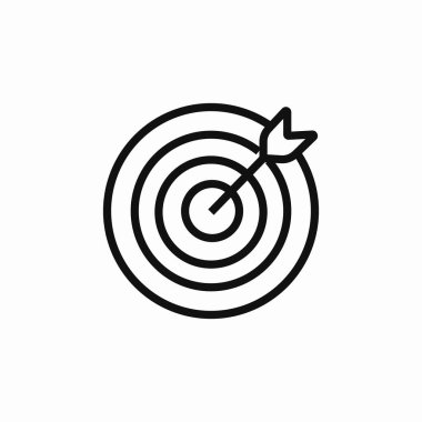 hedef atış simgesi vektörü