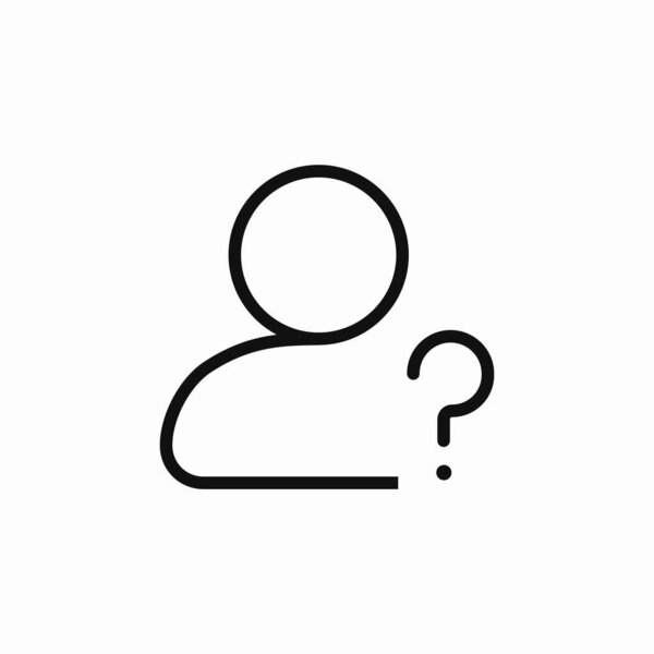 user faq icon sign vector