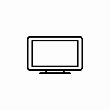 bilgisayar monitörü simge işareti vektörü