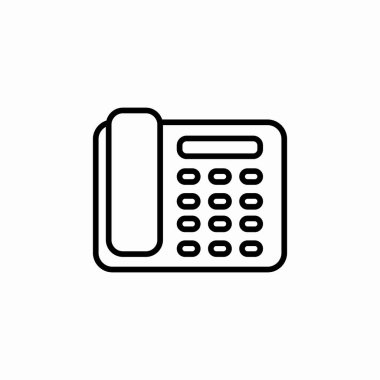 kırtasiye telefon simgesi işaret vektörü