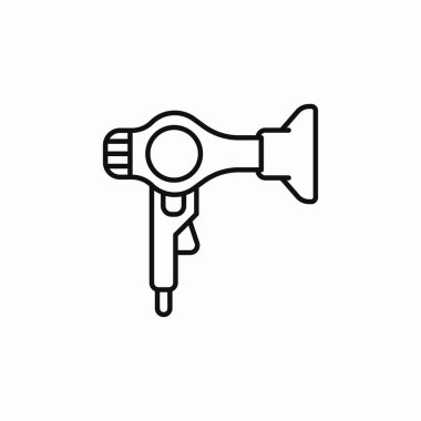 saç kurutma simgesi işaret vektörü