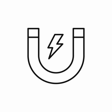 mıknatıs enerjisi çekim simgesi işaret vektörü