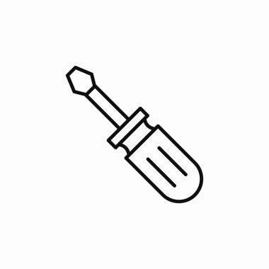 tornavida aracı simge işareti vektörü