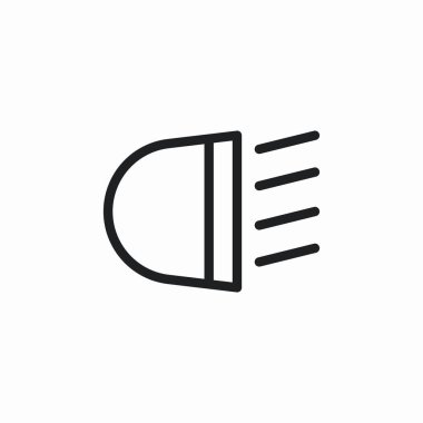 araba ön ışıkları simge işareti vektörü