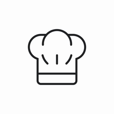 şef aşçı şapkası simge vektörü
