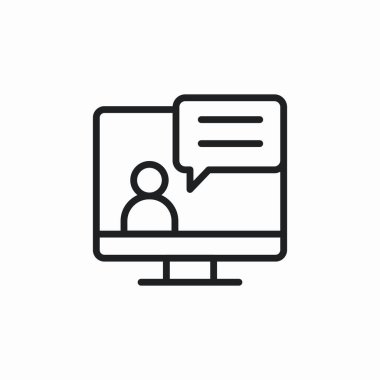 bilgisayar görüntüsü sohbet simgesi işaret vektörü