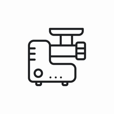 Et öğütücü simgesi işaret vektörü