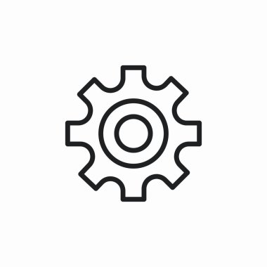 Ayarlar ayarlama dişlisi simgesi işaret vektörü