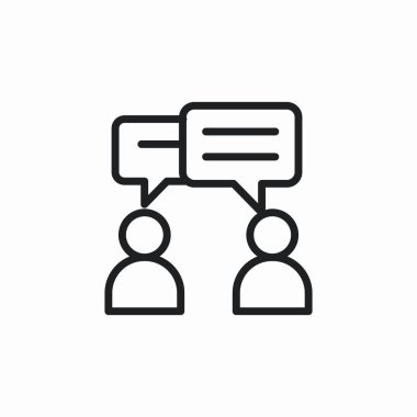 konuşma diyalogu simgesi işareti vektörü