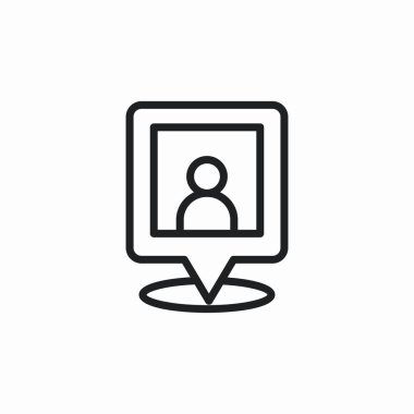 kullanıcı fotoğraf konumu işaret vektörü